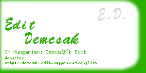 edit demcsak business card